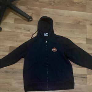 Harley-Davidson Black Zip Up Sweater